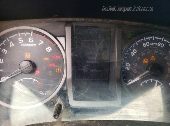 5TFSZ5AN8KX165617 2019 TOYOTA TACOMA Gray ხელსაწყოთა პანელის ხედი