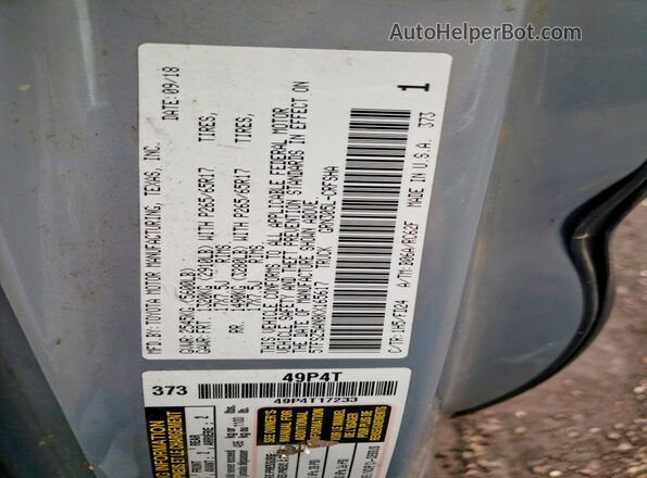 5TFSZ5AN8KX165617 2019 TOYOTA TACOMA Gray ძრავის განყოფილების ხედი