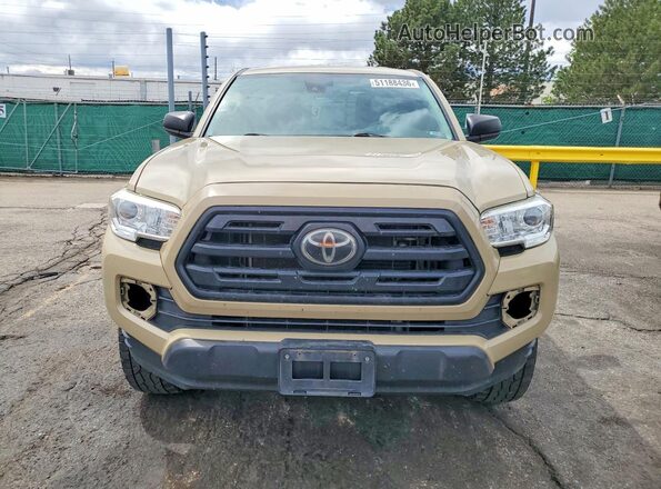 5TFSZ5AN9KX165741 2019 TOYOTA TACOMA Tan Widok z przodu
