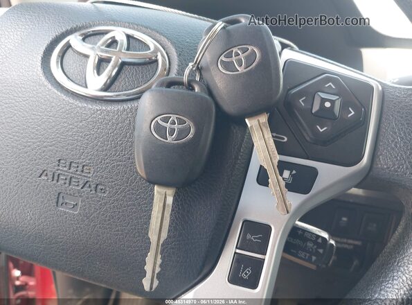 5TFUW5F19KX860244 2019 TOYOTA TUNDRA Red Vista del salpicadero