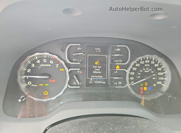 5TFUY5F10LX895573 2020 TOYOTA TUNDRA White Widok zestawu wskaźników