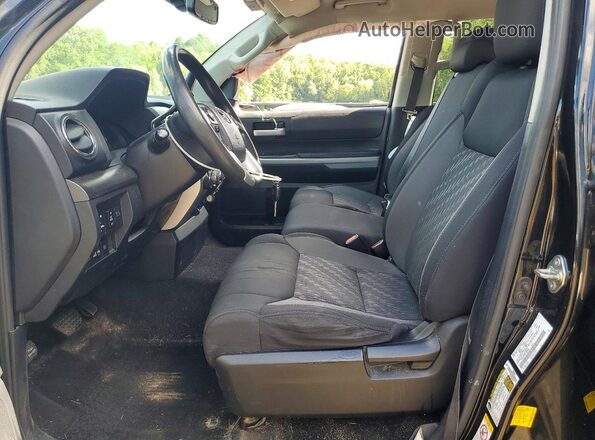 5TFUY5F14KX800592 2019 TOYOTA TUNDRA Black Widok wnętrza z przodu