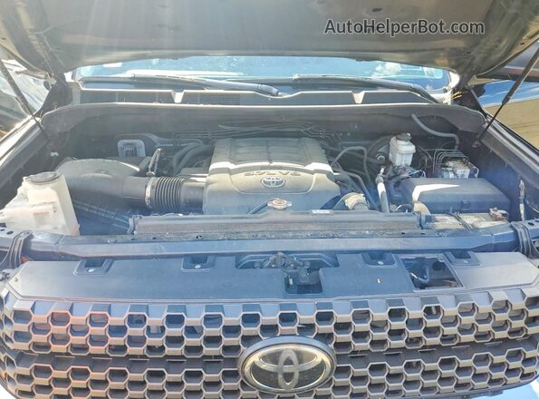 5TFUY5F14KX800592 2019 TOYOTA TUNDRA Black Widok wnętrza z tyłu