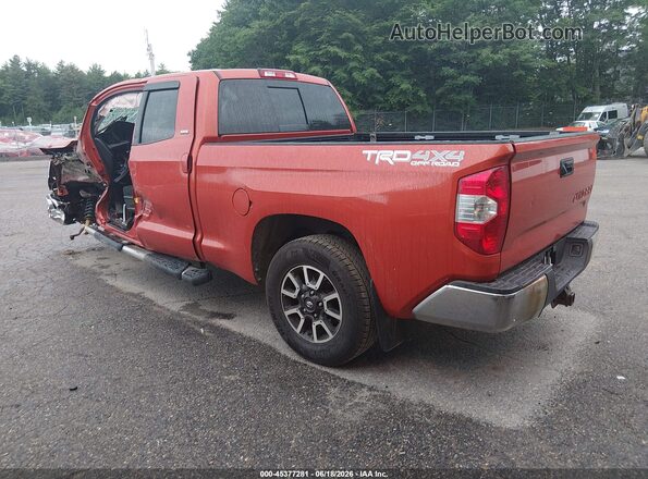 5TFUY5F16HX660313 2017 TOYOTA TUNDRA Оранжевый Задняя левая четверть