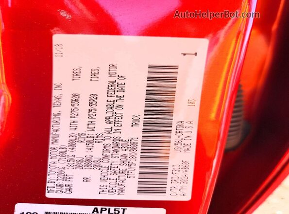 5TFUY5F18KX800871 2019 TOYOTA TUNDRA Red Вид підкапотного простору