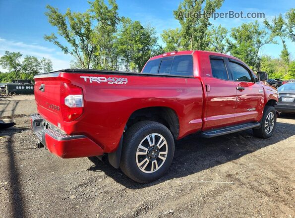 5TFUY5F18KX800871 2019 TOYOTA TUNDRA Red Задня права чверть