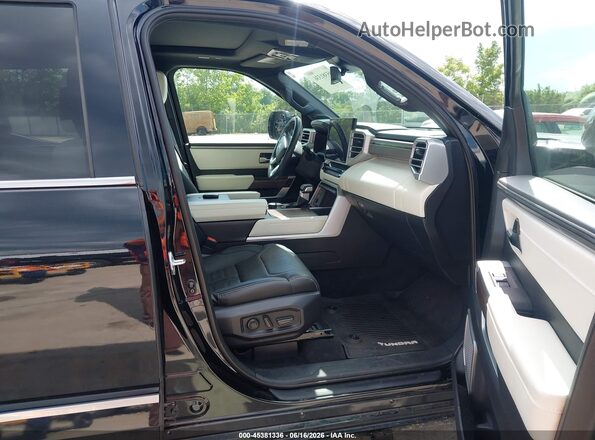 5TFVC5DB6NX005479 2022 TOYOTA TUNDRA HYBRID Black წინა სალონის ხედი