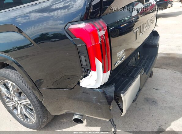 5TFVC5DB6NX005479 2022 TOYOTA TUNDRA HYBRID Black წინა ხედი