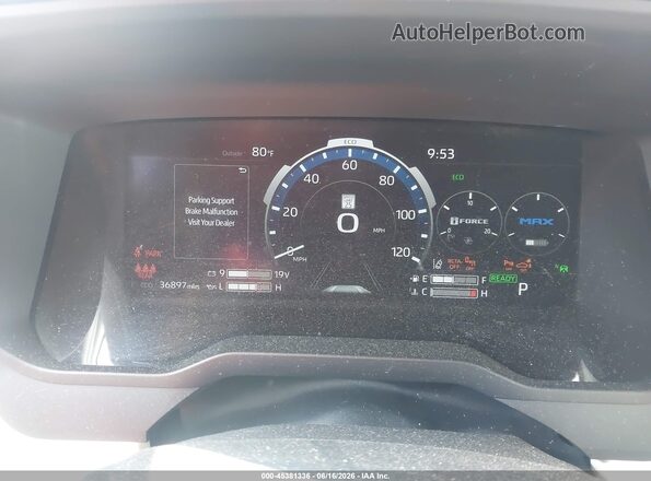 5TFVC5DB6NX005479 2022 TOYOTA TUNDRA HYBRID Black უკანა სავარძლების ხედი