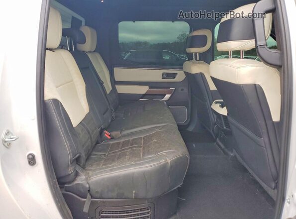 5TFVC5DB6PX014539 2023 TOYOTA TUNDRA White უკანა სავარძლების ხედი