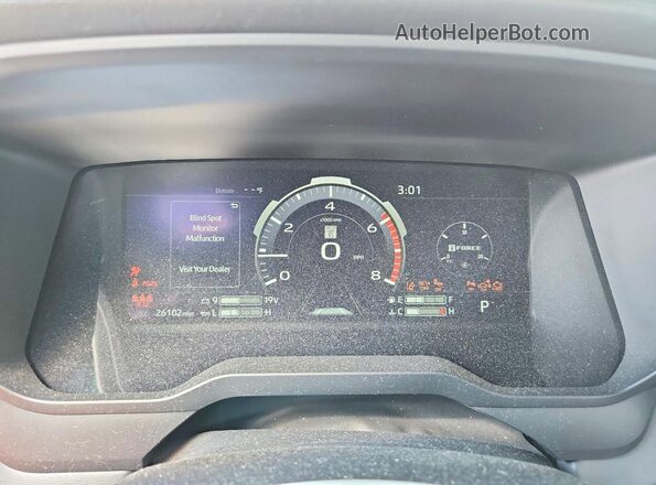 5TFWA5DB3SX288073 2025 TOYOTA TUNDRA White ხელსაწყოთა პანელის ხედი