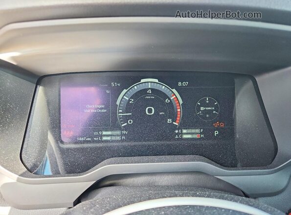 5TFWA5DB5TX374681 2026 TOYOTA TUNDRA Silver Vista del cuadro de instrumentos