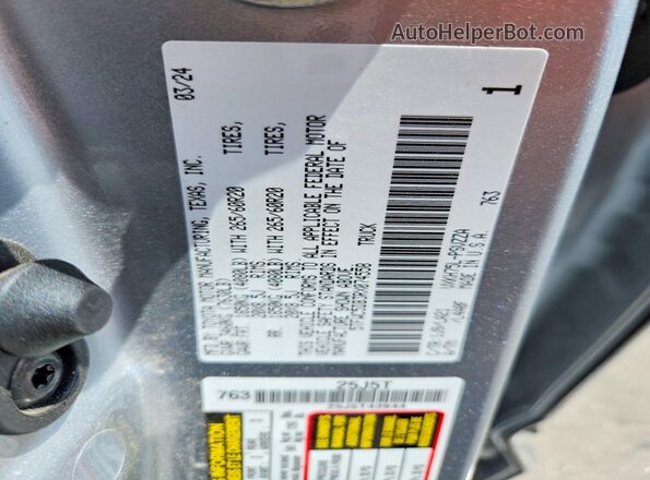 5TFWC5DB3RX074558 2024 TOYOTA TUNDRA Silver VIN კოდის სტიკერის ხედი