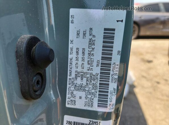 5TFWC5DB9TX120742 2026 TOYOTA TUNDRA Gray 