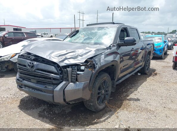 5TFZA5AB1SX048134 2025 TOYOTA TUNDRA Gray წინა მარცხენა ხედი სამი მეოთხედიდან