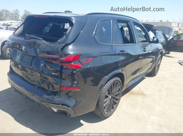 5UX13EU02T9364390 2026 BMW X5 Black Задня права чверть