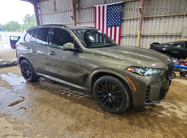 5UX13EU03R9V09042 2024 BMW X5 Green Front right