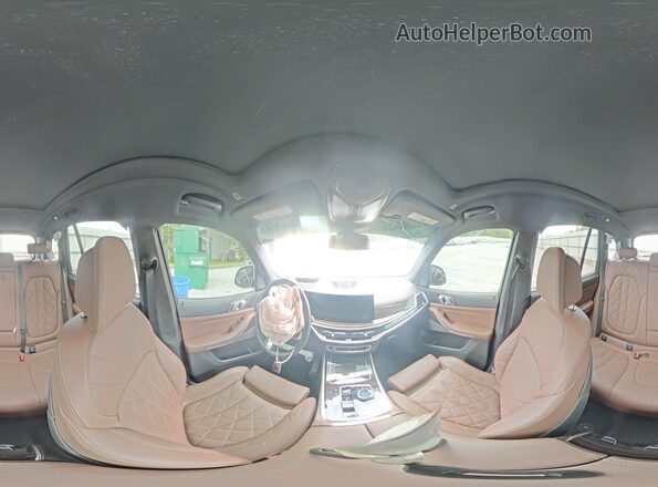 5UX13EU05S9W89050 2025 BMW X5 White Vista de la etiqueta del VIN