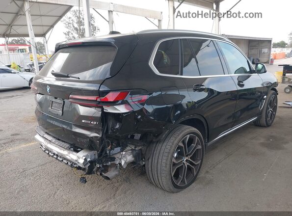 5UX13EU06S9X95572 2025 BMW X5 Black Tył prawy