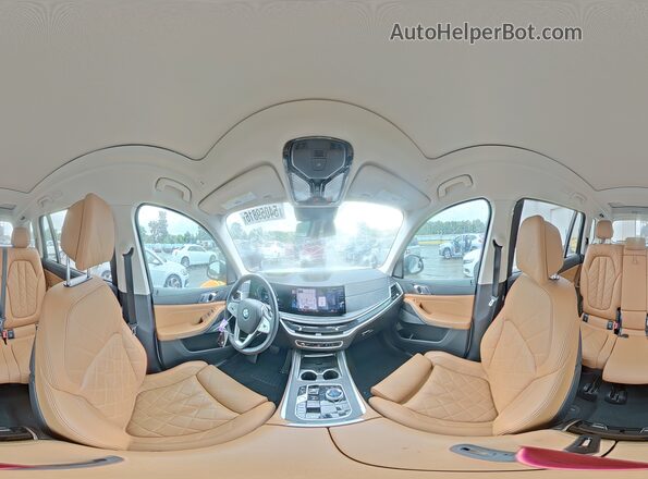 5UX23EM00P9R11019 2023 BMW X7 White Вид наклейки з VIN-кодом
