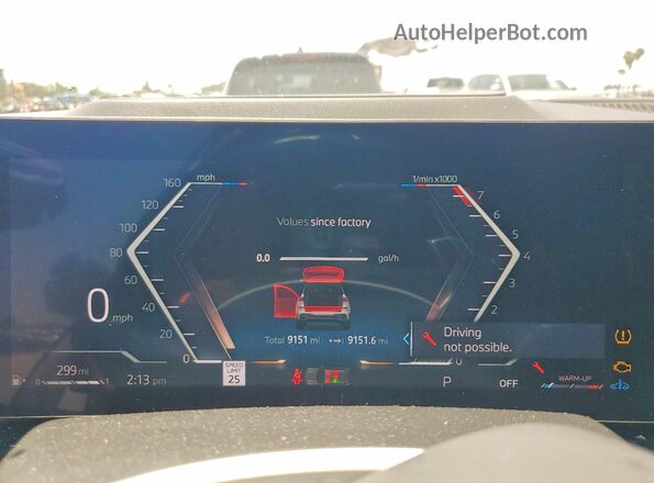 5UX23EM01S9Z34687 2025 BMW X7 Белый Вид щитка приборов
