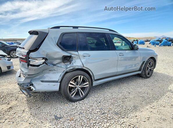 5UX23EM07P9P76086 2023 BMW X7 Silver Tył prawy