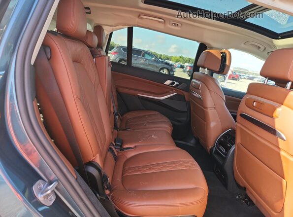 5UX23EM0XP9P22992 2023 BMW X7 Blue Rear interior view