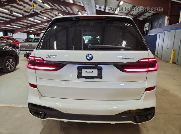 5UX23EM0XR9S58315 2024 BMW X7 White Вид ззаду