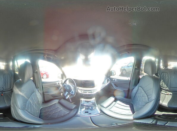 5UX23EU00R9T74218 2024 BMW X5 Blue VIN კოდის სტიკერის ხედი