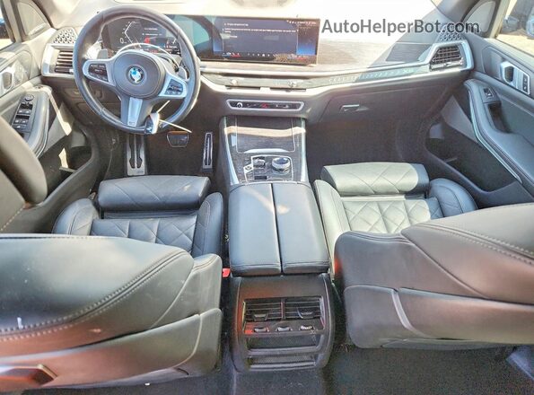 5UX23EU00R9T74218 2024 BMW X5 Blue წინა პანელის ხედი
