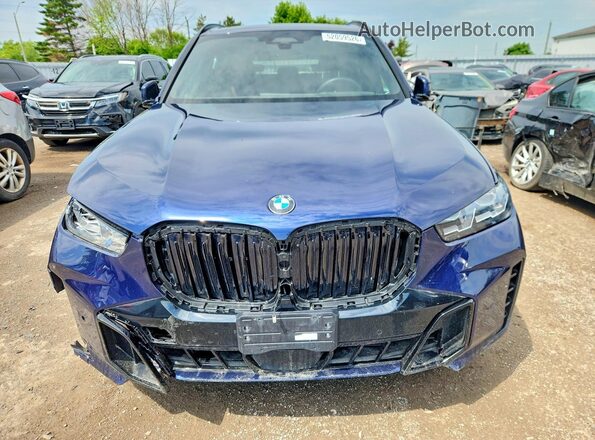 5UX23EU00R9V37417 2024 BMW X5 Blue წინა ხედი