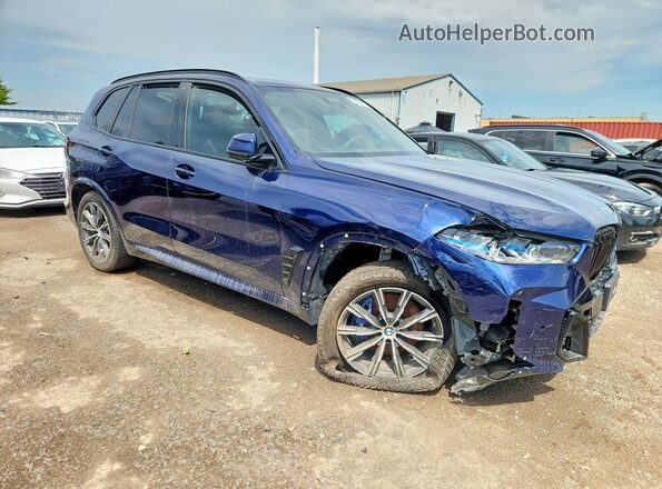 5UX23EU00R9V37417 2024 BMW X5 Blue წინა მარჯვენა