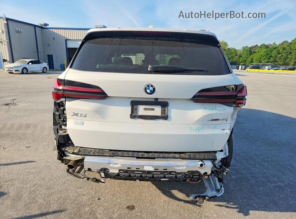 5UX23EU00S9X63706 2025 BMW X5 White Հետևի տեսք