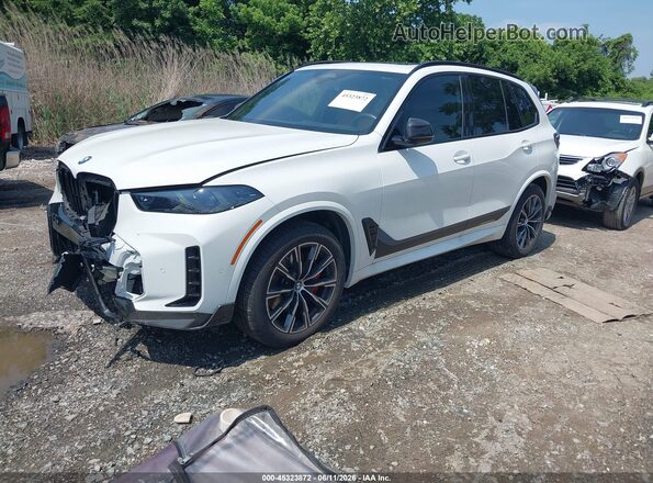 5UX23EU01S9X24798 2025 BMW X5 White Vista tres cuartos delantera izquierda