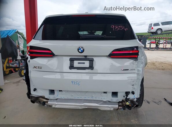 5UX23EU06S9X99142 2025 BMW X5 Белый Вид спереди