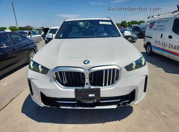 5UX23EU08R9V86848 2024 BMW X5 White წინა ხედი