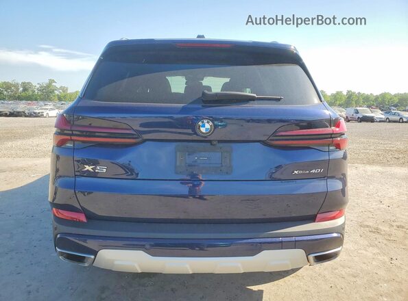 5UX23EU0XS9W78386 2025 BMW X5 Blue Vista trasera