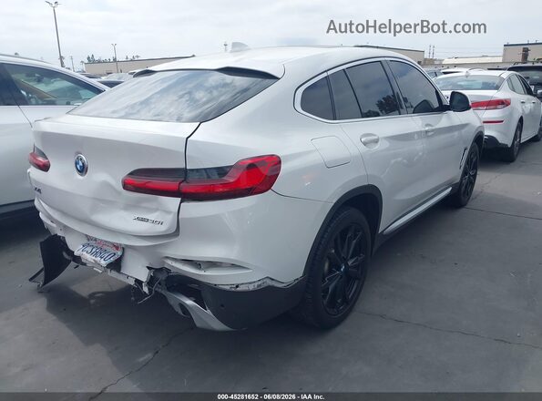 5UX2V1C02LLE67985 2020 BMW X4 White Հետևի աջ