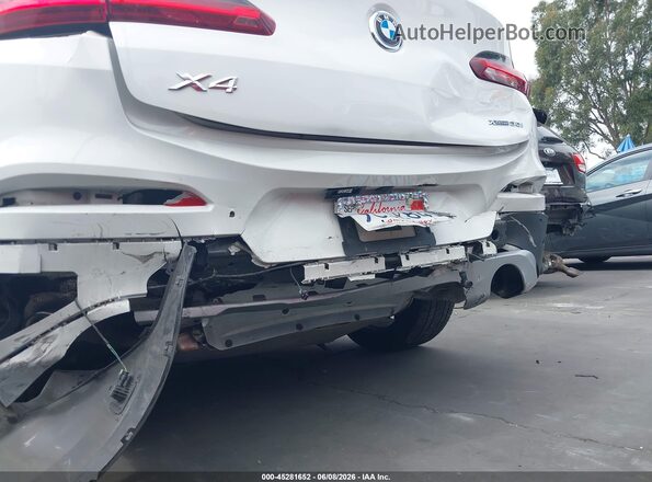 5UX2V1C02LLE67985 2020 BMW X4 White Դիմացի տեսք