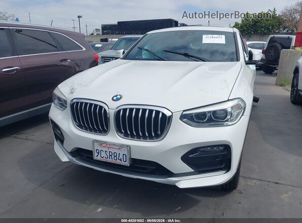 5UX2V1C02LLE67985 2020 BMW X4 White Սարքավորումների վահանակի տեսք