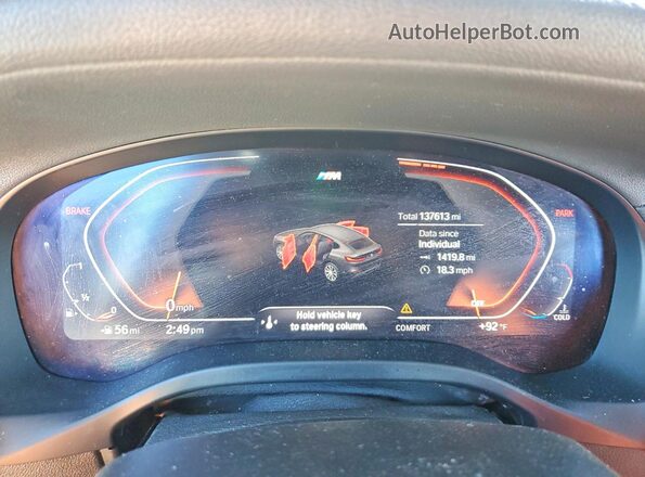 5UX2V1C04L9C32453 2020 BMW X4 Black 