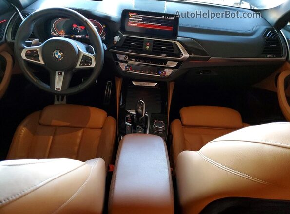 5UX2V1C07L9C81355 2020 BMW X4 Gray Առջևի վահանակի տեսք