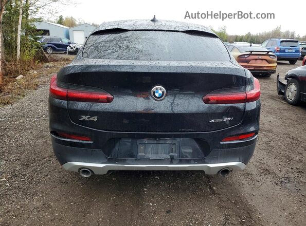5UX2V1C08L9D03752 2020 BMW X4 Black Вид ззаду