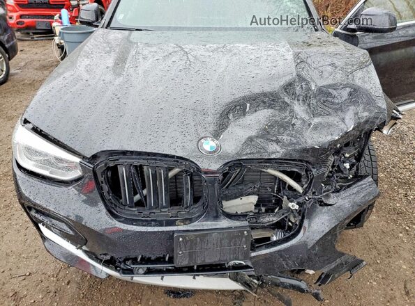 5UX2V1C08L9D03752 2020 BMW X4 Black Вид підкапотного простору