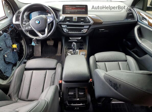 5UX2V1C09LLE67644 2020 BMW X4 White Вид панелі приладів