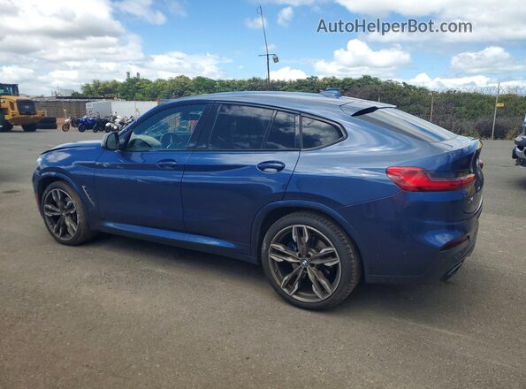 5UX2V5C01L9C26357 2020 BMW X4 Blue Հետևի ձախ