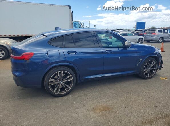 5UX2V5C01L9C26357 2020 BMW X4 Blue Հետևի աջ