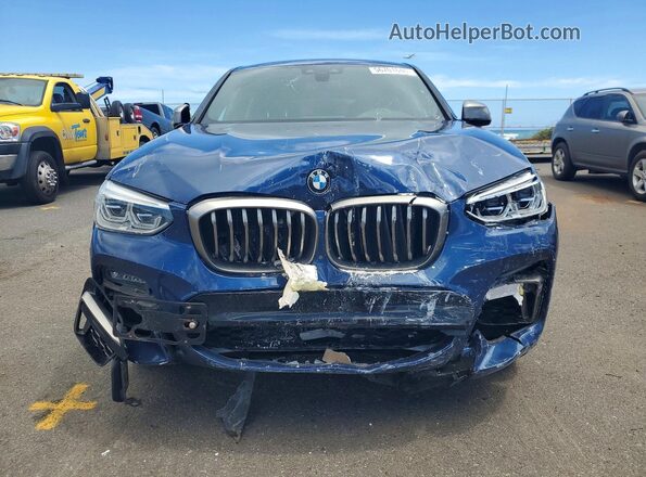 5UX2V5C01L9C26357 2020 BMW X4 Blue Դիմացի տեսք
