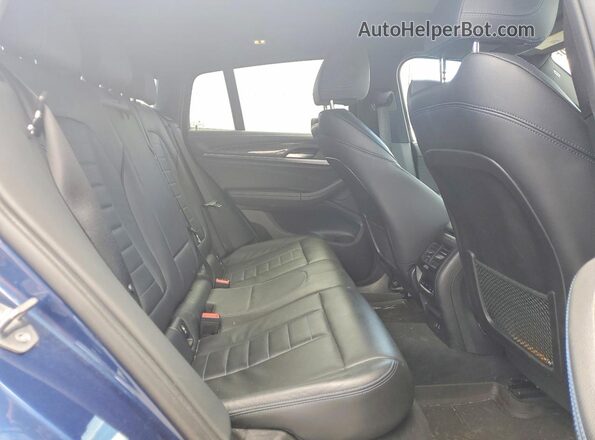 5UX2V5C01L9C26357 2020 BMW X4 Blue Սալոնի հետևի տեսք