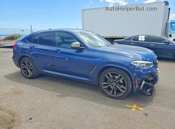 5UX2V5C01L9C26357 2020 BMW X4 Blue Առջևի աջ
